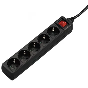 Hama 00137267 Stromverlängerung 1,4 m 5 AC-Steckdose(n) Innenbereich Schwarz