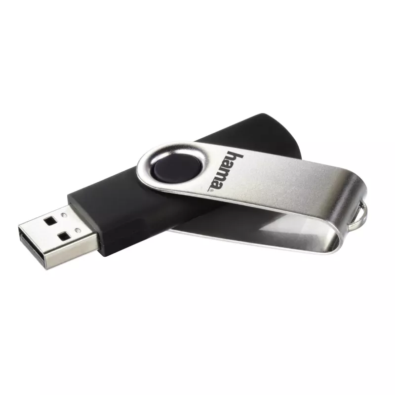 Hama 00181059 USB-Stick 8 GB USB Typ-A 2.0 Schwarz, Silber