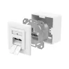 Hama 00300029 Netzwerkdose 2 x RJ-45 Weiß