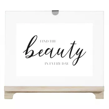 Hama Beauty Einzelbilderrahmen Transparent, Weiß