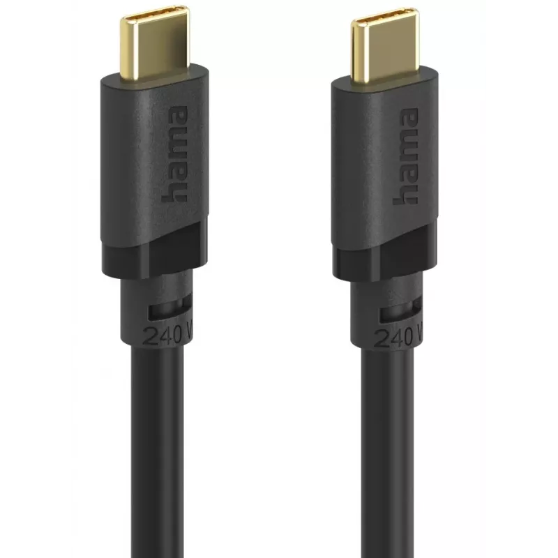 Hama 00202009 USB-Kabel USB 3.2 Gen 1 (3.1 Gen 1) 1,5 m USB C 5 Gbit/s 240 W Schwarz
