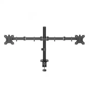 Hama Monitorhalterung, 2 Monitore, höhenverstellbar, schwenk-/neigbar, 13 Zoll – 35 Zoll, Schwarz