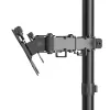 Hama Monitorhalterung, 2 Monitore, höhenverstellbar, schwenk-/neigbar, 13 Zoll – 35 Zoll, Schwarz