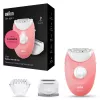 Braun Silk-epil 3-277 Epilierer, weiß/pink