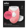Braun Silk-epil 3-277 Epilierer, weiß/pink