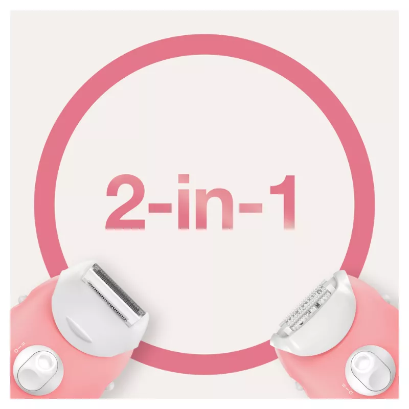 Braun Silk-epil 3-277 Epilierer, weiß/pink