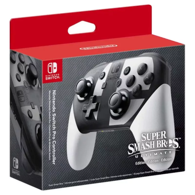 Nintendo Switch Pro Steuergerät Super Smash Bros. Ultimate Edition Schwarz, Grau, Weiß Bluetooth Gamepad Analog / Digital Nintendo Switch