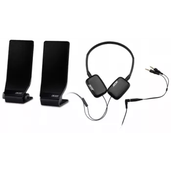 Acer NP.HDS11.00G Kopfhörer/Headset Kabelgebunden Head-band Anrufe/Musik Schwarz