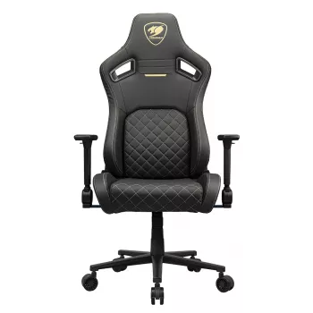 COUGAR CGR-DFL-GLB PC-Gaming-Stuhl Gepolsterte Sitzfläche Schwarz, Gold