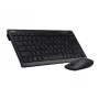 Acer Chrome Combo-Set, Tastatur, Maus enthalten, Universal, RF Wireless, QWERTY, Schwarz