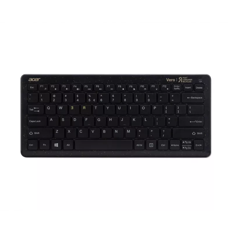 Acer Chrome Combo-Set, Tastatur, Maus enthalten, Universal, RF Wireless, QWERTY, Schwarz