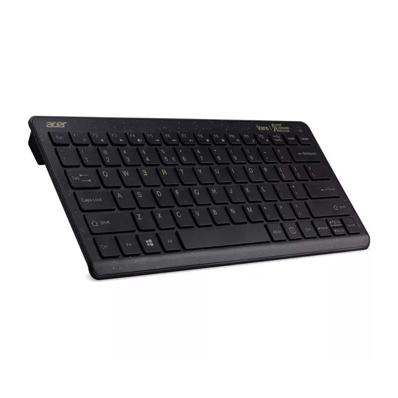Acer Chrome Combo-Set, Tastatur, Maus enthalten, Universal, RF Wireless, QWERTY, Schwarz