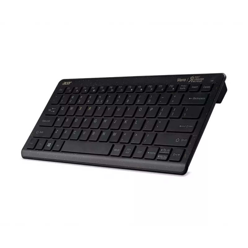 Acer Chrome Combo-Set, Tastatur, Maus enthalten, Universal, RF Wireless, QWERTY, Schwarz