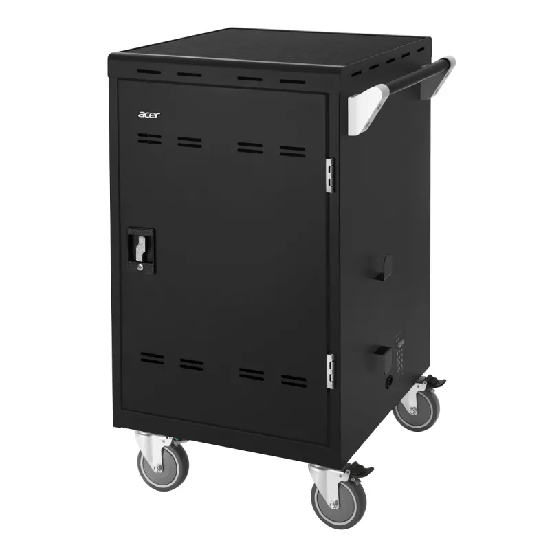 Acer E32c+ - Ladewagen 32 Fächer (UK-Stecker), Mobiles Geräteverwaltungswagen, Schwarz, Boden, 2,6 cm, 39,5 cm, 30,1 cm