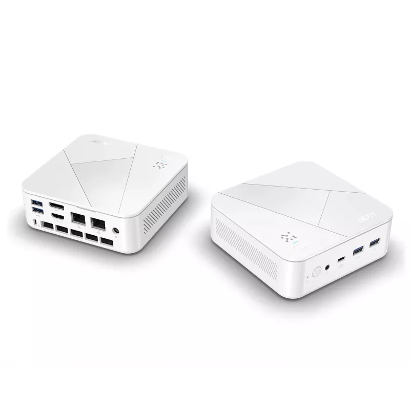 Acer Revo Box RB102-20CPW Mini Copilot+ PC Intel Core Ultra 5 226V 16 GB LPDDR5x-SDRAM 1 TB SSD Windows 11 Home Mini-PC Weiß