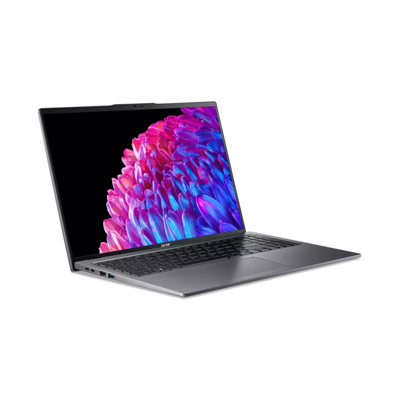 Acer Swift Go 16 SFG16-72-782U Intel Core Ultra 7 155U Laptop 40,6 cm (16 Zoll) 3.2K 16 GB LPDDR5-SDRAM 1 TB SSD Wi-Fi 6E (802.11ax) Windows 11 Home Grau