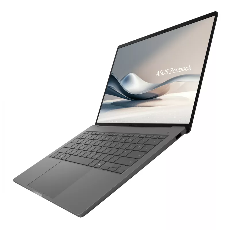 ASUS Zenbook A14 UX3407QA-QD343X Snapdragon X1-26-100 Laptop 35,6 cm (14 Zoll) WUXGA 32 GB LPDDR5x-SDRAM 1 TB SSD Wi-Fi 6E (802.11ax) Windows 11 Pro Grau