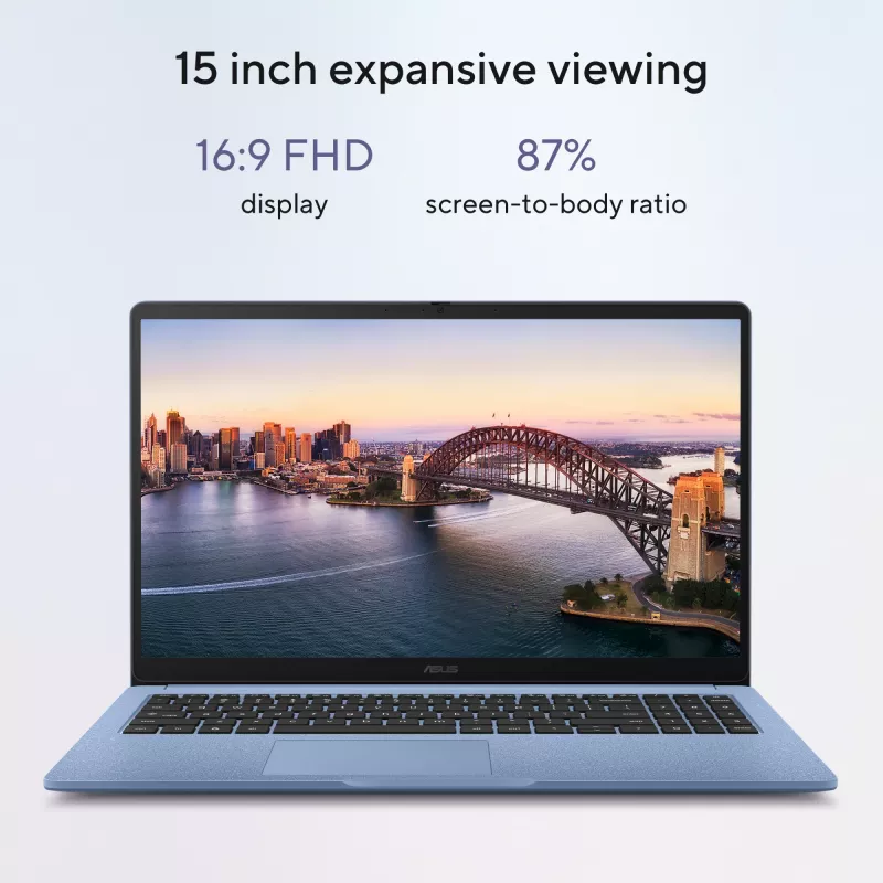 ASUS Chromebook CB1505CTA-S70197-CBE Intel® N N150 39.6 cm (15.6 Zoll) Full HD 8 GB LPDDR5-SDRAM 64 GB eMMC Wi-Fi 6 (802.11ax) ChromeOS US International Grau