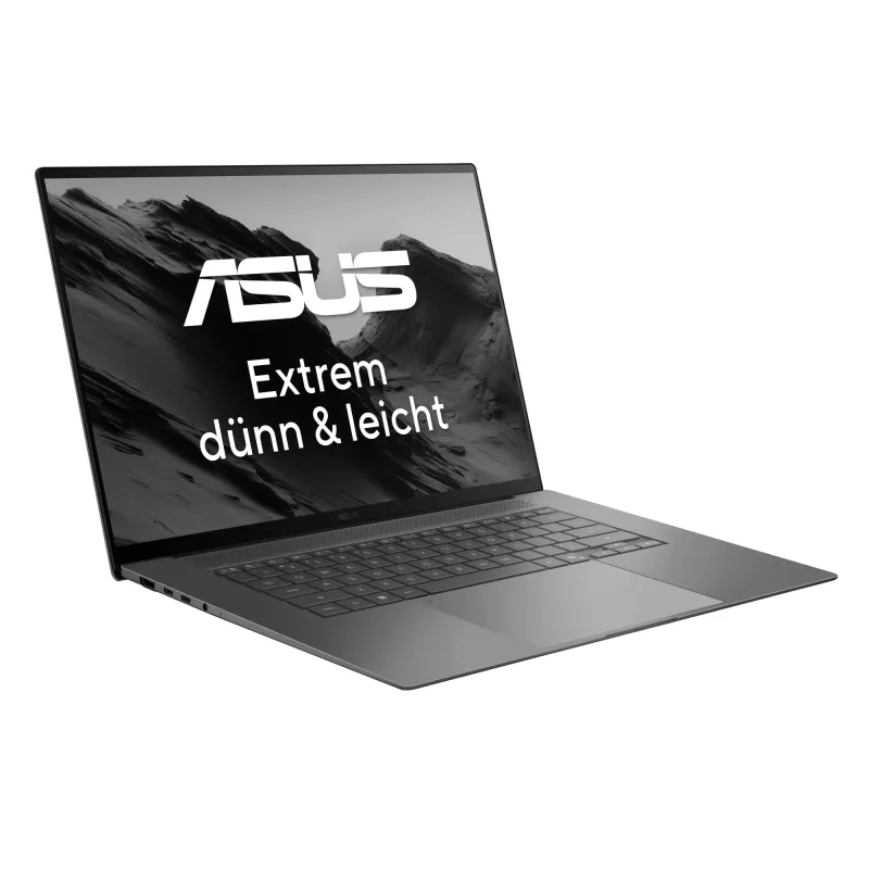 ASUS Zenbook S16 UM5606GA-SR332X Copilot+ PC AMD Ryzen AI 9 465 Laptop 40.6 cm (16 Zoll) Touchscreen 3K 32 GB LPDDR5x-SDRAM 2 TB SSD Wi-Fi 7 (802.11be) Windows 11 Pro Grau