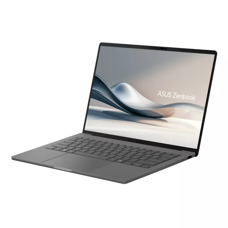 ASUS Zenbook A14 UX3407QA-QD496W Copilot+ PC Snapdragon X1-26-100 Laptop 35,6 cm (14 Zoll) WUXGA 32 GB LPDDR5x-SDRAM 1 TB SSD Wi-Fi 6E (802.11ax) Windows 11 Home Grau Deutsch
