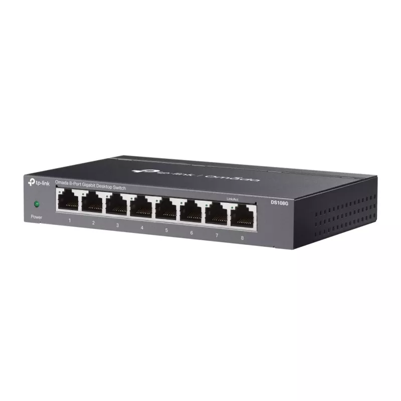 TP-Link Omada DS108G Netzwerk-Switch Unmanaged Gigabit-Ethernet (10/100/1000) Schwarz