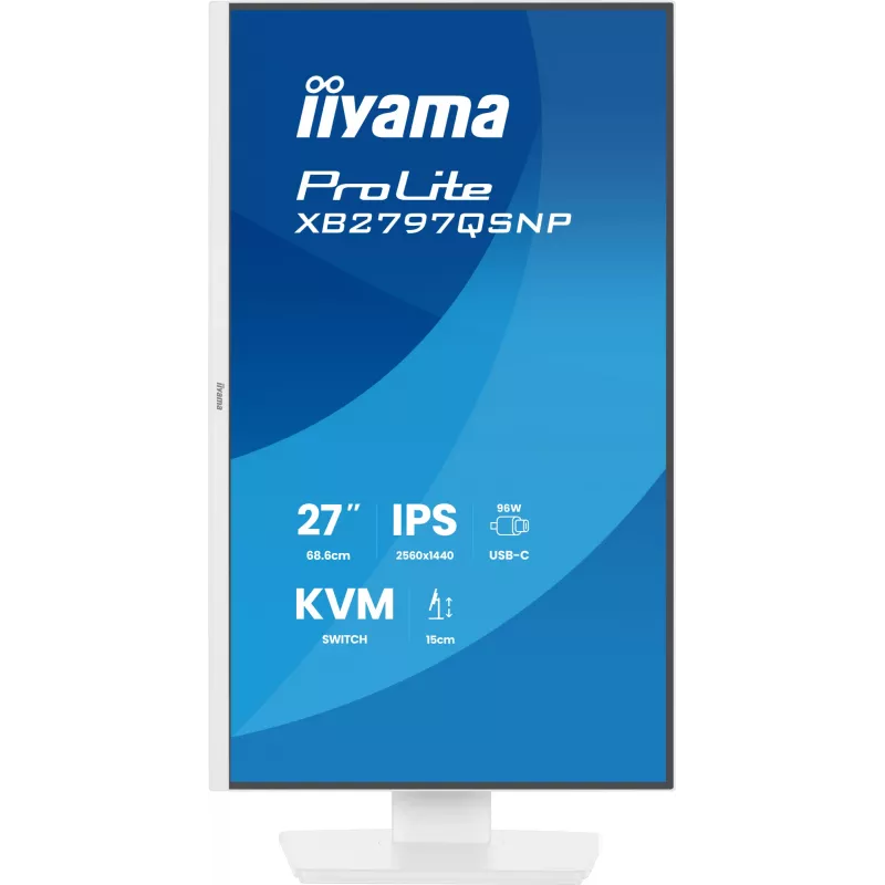 iiyama ProLite XB2797QSNP-W1 27 Zoll IPS-LCD-Computermonitor 68,6 cm (27 Zoll) 2560 x 1440 Pixel Quad HD Weiß