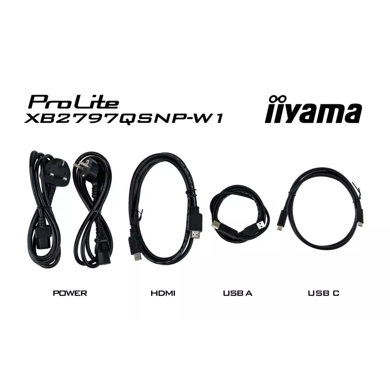 iiyama ProLite XB2797QSNP-W1 27 Zoll IPS-LCD-Computermonitor 68,6 cm (27 Zoll) 2560 x 1440 Pixel Quad HD Weiß