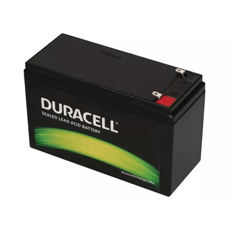 Duracell 12V 7Ah VRLA-Akku, verschlossene Blei-Säure (VRLA), 12 V, 7 Ah, 84 Wh, Schwarz, 2,02 kg