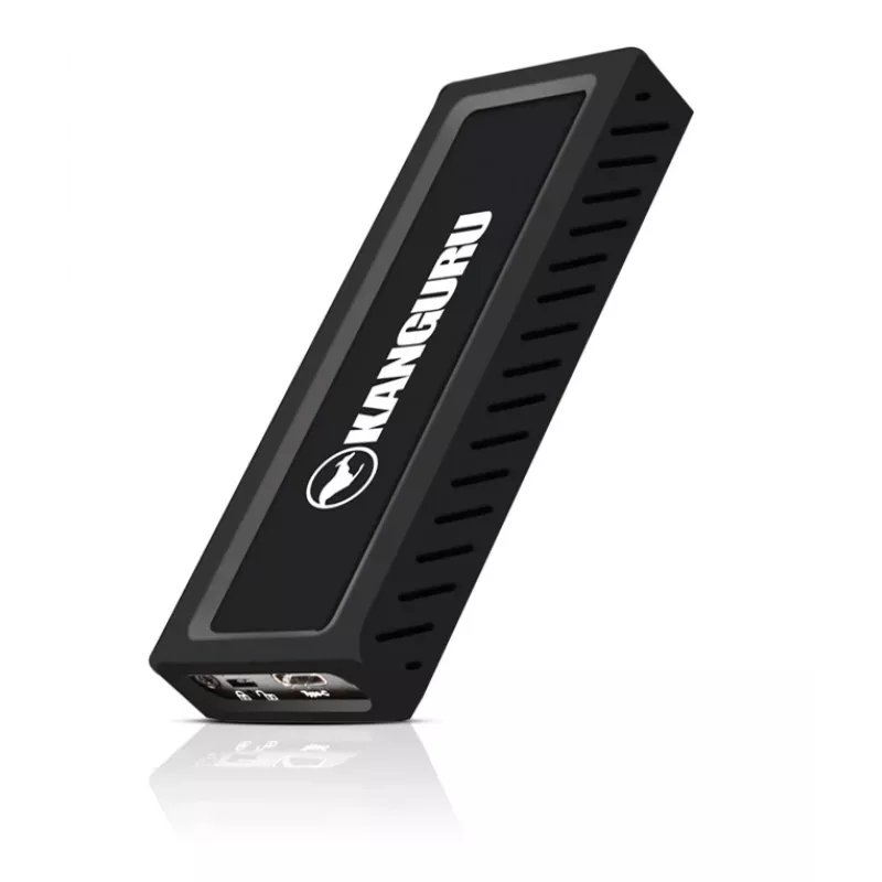 iStorage Kanguru UltraLock Superspeed+ USB-C M.2 NVMe Externe SSD 1 TB | Sichere tragbare Solid-State-Drive | Physischer Schreibschutzschalter | Sichere Firmware | TAA-konform |