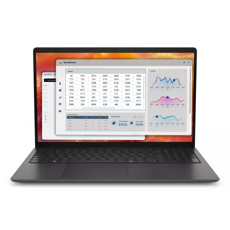 DELL Pro 15 Essential PV15265 AMD Ryzen™ 5 130 Laptop 39,6 cm (15,6 Zoll) Full HD 16 GB DDR5-SDRAM 1 TB SSD Wi-Fi 6 (802.11ax) Windows 11 Pro Deutsch Schwarz