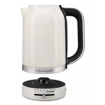 KitchenAid 5KEK1701EPL Elektrischer Wasserkocher 1,7 l 2400 W Schwarz, Edelstahl, Weiß