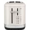 KitchenAid 859711684260 Toaster 7 2 Scheibe(n) 980 W Schwarz, Edelstahl, Weiß