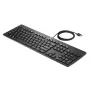 HP USB schlank Business Tastatur, Full-size (100%), Kabelgebunden, USB, Schwarz