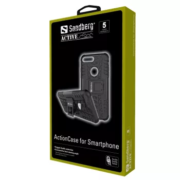 Sandberg ActionCase für iPhone X/XS, Abdeckung, Apple, iPhone X, Schwarz