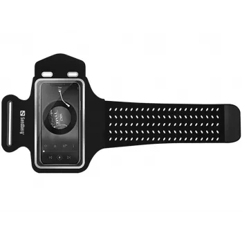 Sandberg Sport Armband AIR 4.7'', Armband-Hülle, beliebige Marke, 11,9 cm (4.7 Zoll), Schwarz