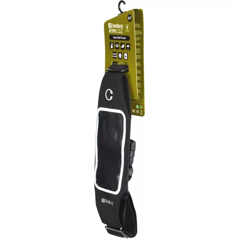 Sandberg Sport Gürteltasche 4,7″, Hüfttasche, Jede Marke, 11,9 cm (4,7 Zoll), Schwarz