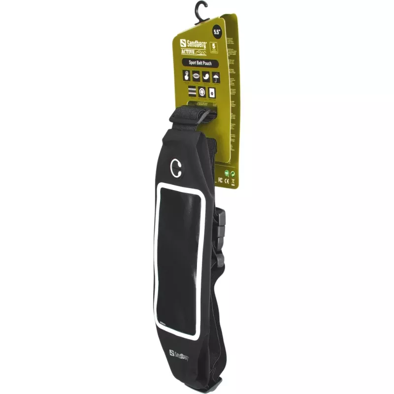 Sandberg Sport-Gürteltasche 5,5'', Bauchtrage, Universell, 14 cm (5,5 Zoll), Schwarz