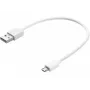 Sandberg MicroUSB Sync/Ladekabel 0,2 m, 0,2 m, USB A, Micro-USB B, USB 2.0, Weiß