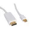 Sandberg MiniDP 1.2 > HDMI 4K 2m, 2 m, Mini DisplayPort, HDMI, Stecker, Stecker, Weiß