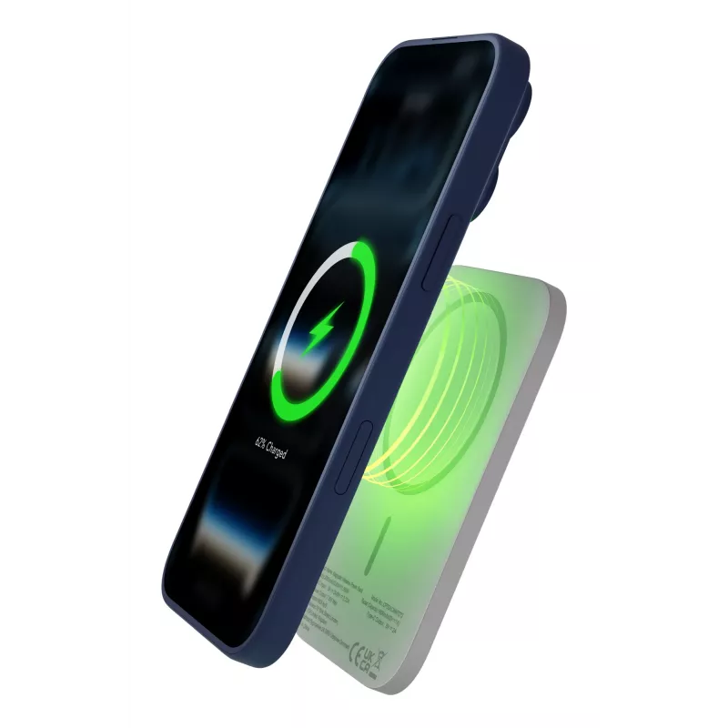dbramante1928 re-charge - Powerbank 3K WL Ultra schlank Qi1.3 - WHT