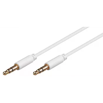 Microconnect AUDLL05W Audiokabel 0,5 m 3,5 mm Weiß