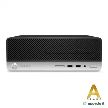 upcycle it HP ProDesk 400 G5 SFF (generalüberholt) A Intel® Core™ i5 i5-8400T 16 GB DDR4-SDRAM 256 GB SSD Windows 11 Pro PC Schwarz, Silber