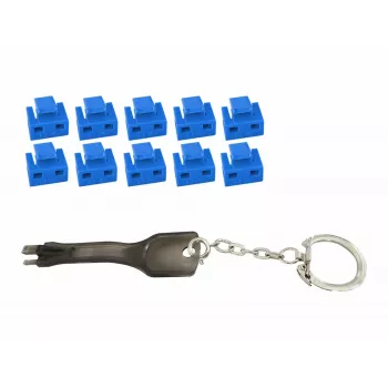 Microconnect MC-RJ45PORTBLOCK-B Port-Blocker RJ-45 Blau 10 Stück
