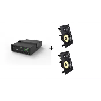 Vivolink Audiopack Subwoofer + 2 x Premium-Einbaulautsprecher (Limited Bundle Pack Offer) Schwarz Kabelgebunden 110 W