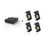 Vivolink Audiopack Subwoofer + 4 x Premium-Einbaulautsprecher - (Limitierter Bundle-Pack Deal) Schwarz Kabelgebunden 110 W