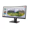 Lenovo ThinkVision T34WD-40 Monitor, 86.4 cm (34 inch), 3440 x 1440 Pixel, Wide Quad HD, LED, 6 ms, Schwarz