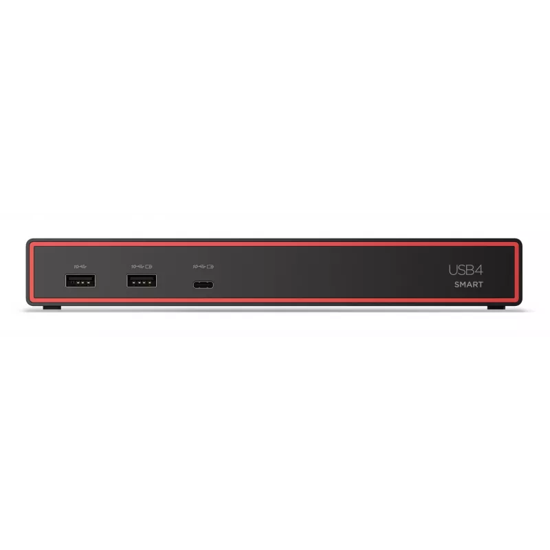 Lenovo ThinkPad USB4 Smart Dock 5500 mit 135W Adapter Kabelgebunden Schwarz