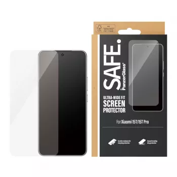 PanzerGlass SAFE. by ® Displayschutzfolie Xiaomi 15T | 15T Pro | Ultra-Wide Fit