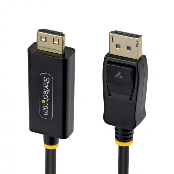 StarTech.com 2m DisplayPort auf HDMI Adapterkabel mit Griffsicheren Steckverbindungen, 4K 60Hz, HDR, Unidirektionaler DP zu HDMI Videokonverter, DP Desktop auf HDMI Monitor