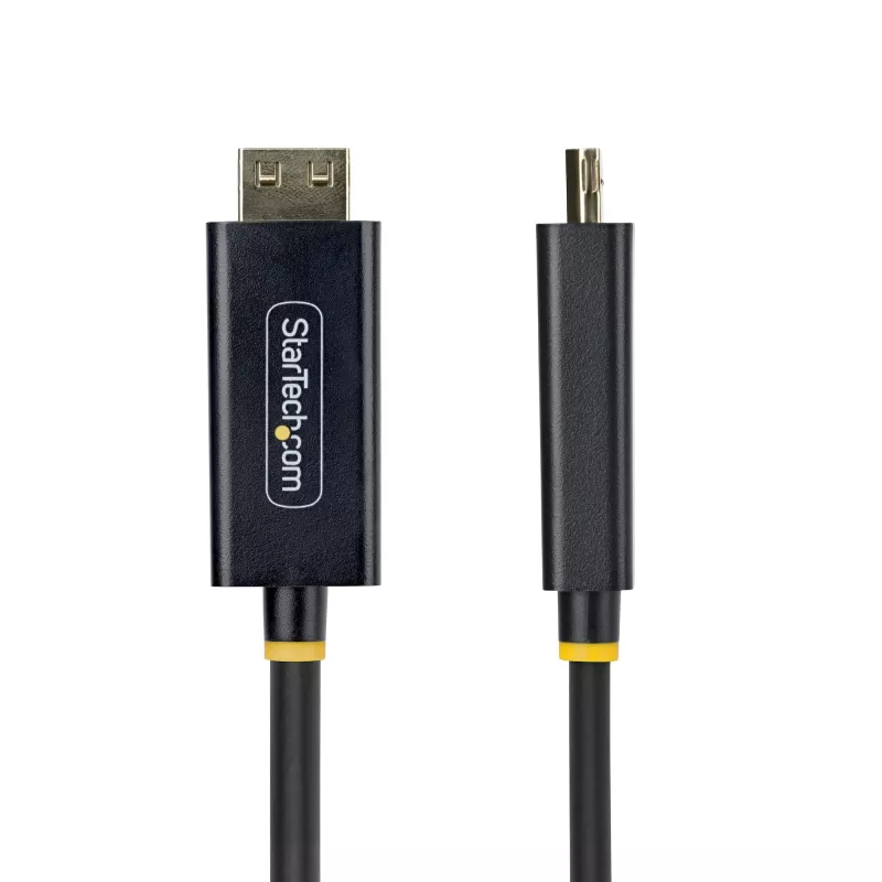 StarTech.com 2m DisplayPort auf HDMI Adapterkabel mit Griffsicheren Steckverbindungen, 4K 60Hz, HDR, Unidirektionaler DP zu HDMI Videokonverter, DP Desktop auf HDMI Monitor